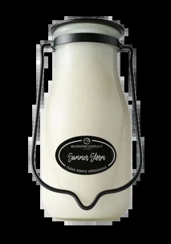 14 oz Milkbottle Candle: Summer Storm