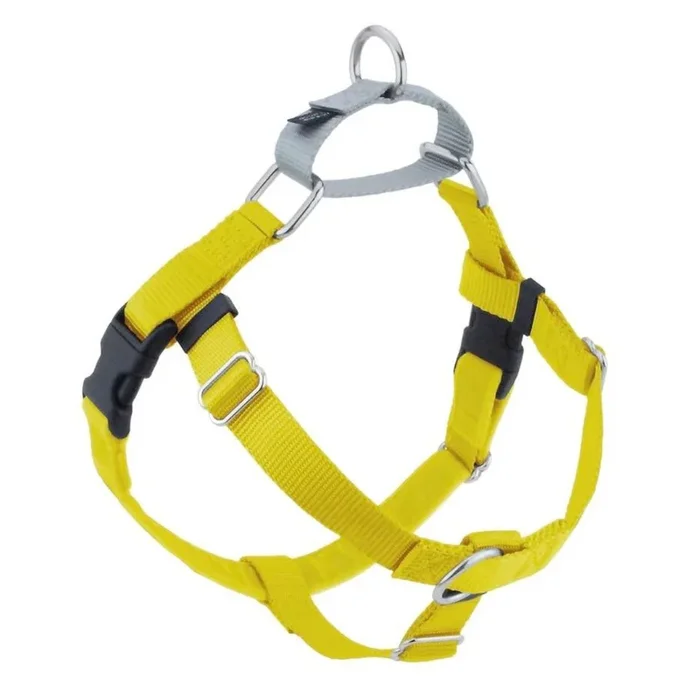 2 Hounds Design Freedom No-Pull Dog Harness – Medium 1″ 24-28″ – Yellow