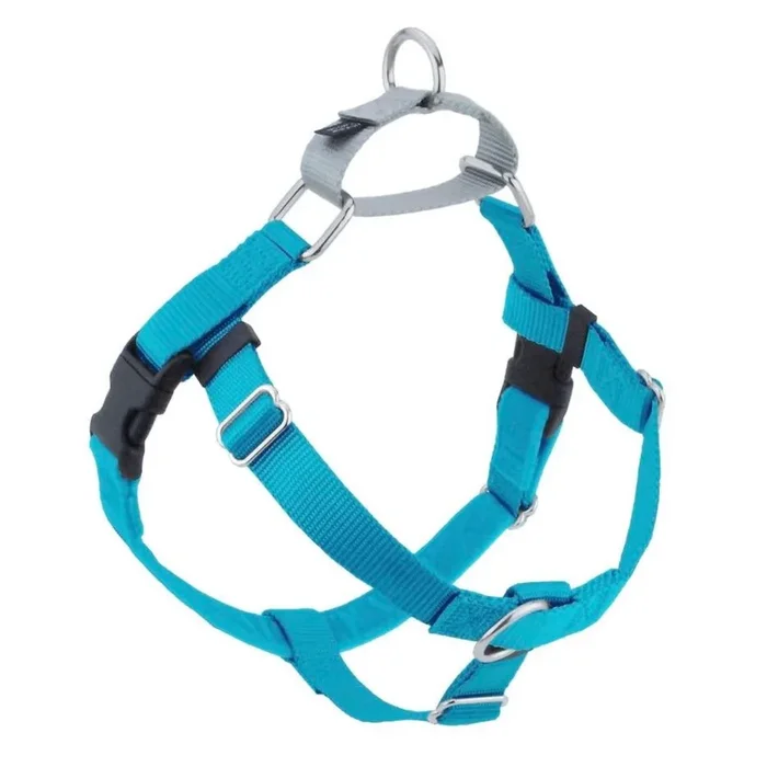 2 Hounds Design Freedom No-Pull Dog Harness – X-Large – 1″ x 32-36″ – Turquoise