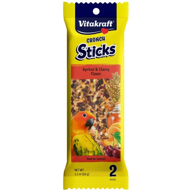 3.5oz Vitakraft Crunch Sticks Apricot & Cherry Conure Treats
