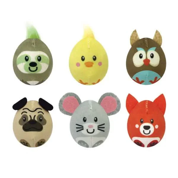 3 juguetes para gatos con hierba gatera Garden Buddies de Multipet