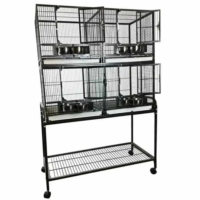 4 Unit Cage with Stand and Removable Divider Default title