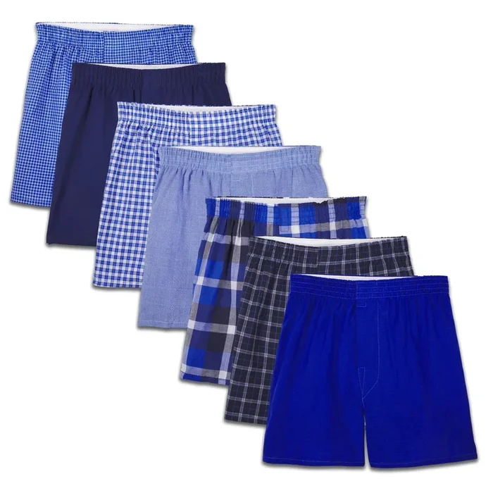 7-Pack Boys’ Tartan Plaid Boxers 7PB53TG