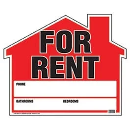 “House for Rent” Sign, 19 x 23-In.
