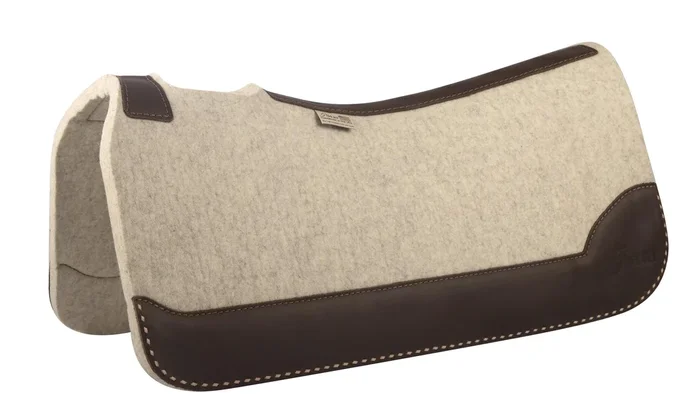 “The All Around” 5 Star Buckstitch Saddle Pad, 30″ x 30″ Natural
