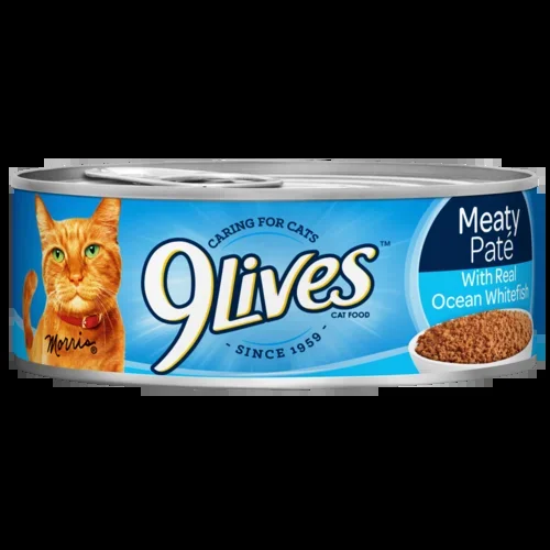 9 Lives Meaty Paté With Real Ocean Whitefish 5.5 oz