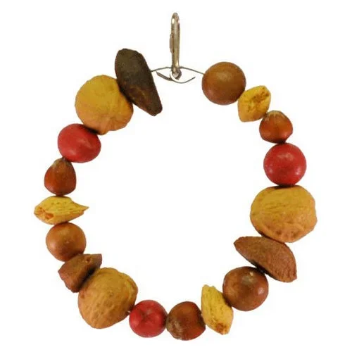A&E Cage Company, AE Cage Company Happy Beaks Mixed Nut Ring Tropical Delight, 1 count
