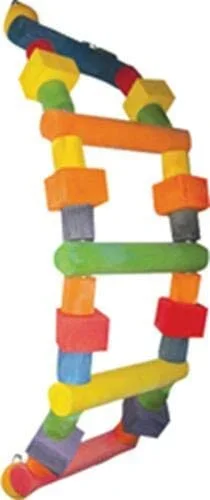 A&E Cage Company Happy Beaks Wooden Bird Ladder – 26 X 7 In