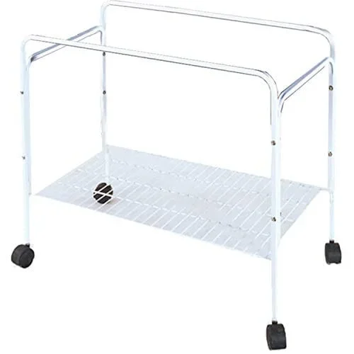 A&E Cage Company Small Animal Cage Stand – White – 39 X 21 X 26 In – Large – 2 Pack