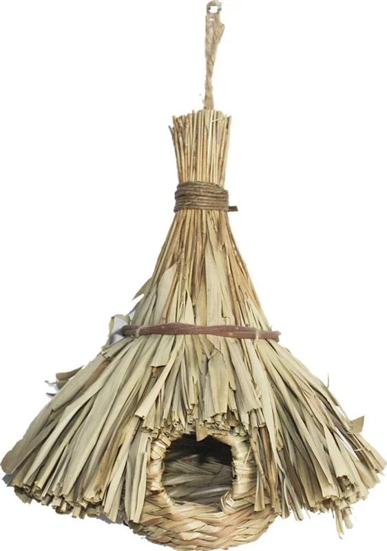 A&E Cage Company Tiki Hut Nest for Finch – 7.87 X 7.87 X 9 In
