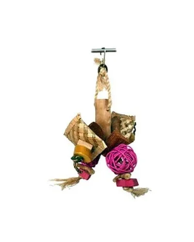 A&E Cage Happy Beaks Chunky Monster Bird Toy – 7 X 8 In