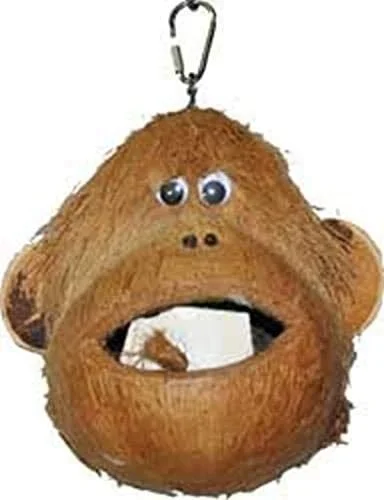A&E Cage Happy Beaks Coco Monkey Bird Toy – 6 X 6 X 6 In