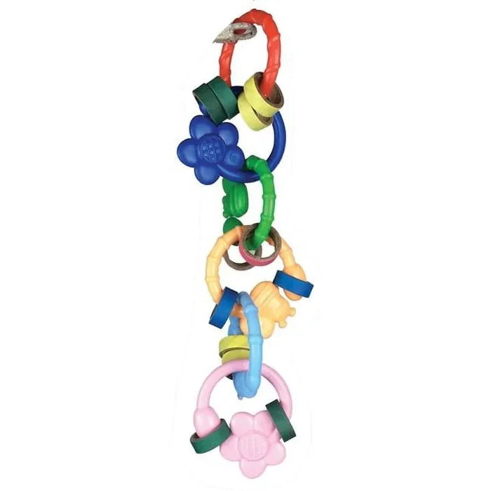 A&E Cage Happy Beaks Flowerrings Bird Toy – 10 X 3 X 3 In