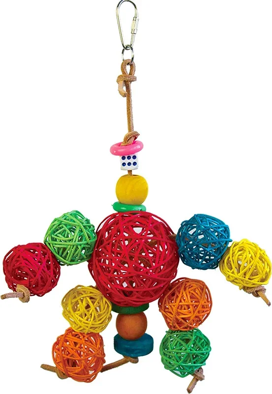A&E Cage Happy Beaks Have A Ball Bird Toy – 11.81 X 9.5 X 9.5 I