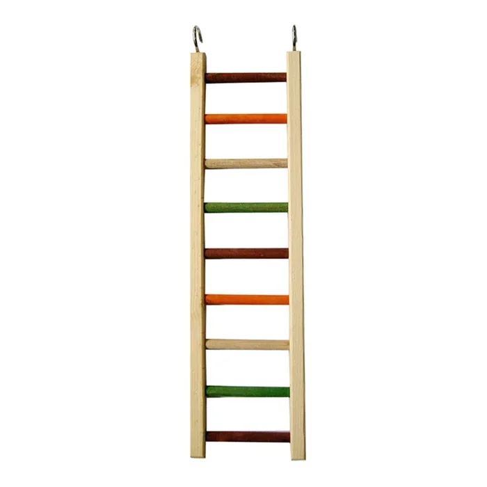 A & E Cages Happy Beaks Wooden Hanging Ladder Bird Toy 1ea/MD, 20 in.