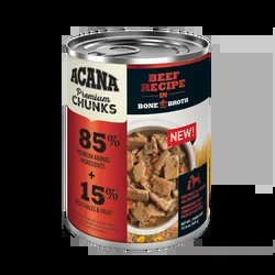 Acana Adult Grain Free Premium Chunks Beef Wet Dog Food (12.8oz)