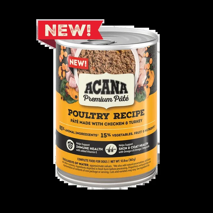 Acana Premium Pâté Wet Dog Food – Chicken – 12.5oz Can