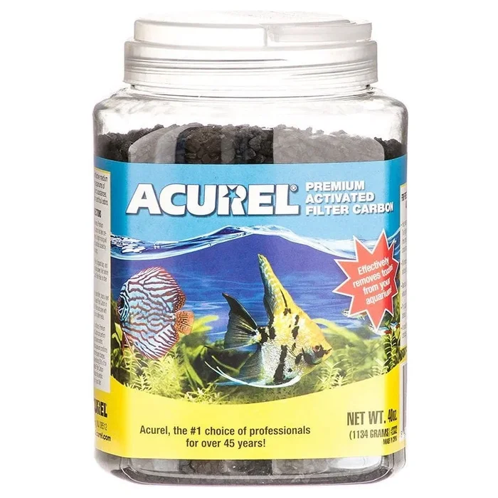 Acurel Premium Activated Carbon Aquarium Filter Media – Black and Gold