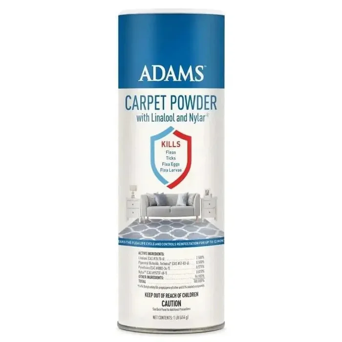 Adams Carpet Powder with Linalool and Nylar 16 oz
