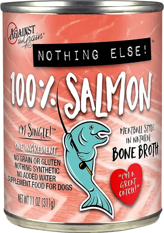 Against The Grain All Life Stages Nothing Else! 100% Salmon Wet Dog Food (11oz)