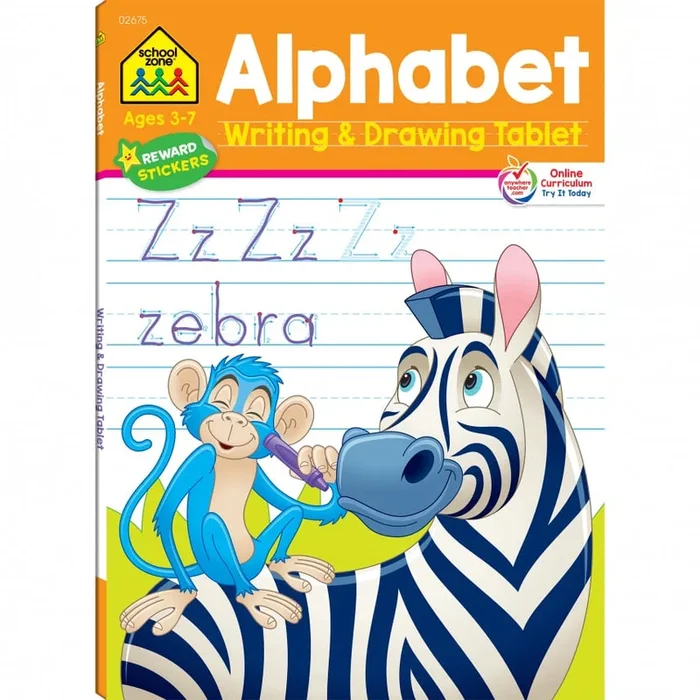 Alphabet Writing & Drawing Tablet Workbook 02675