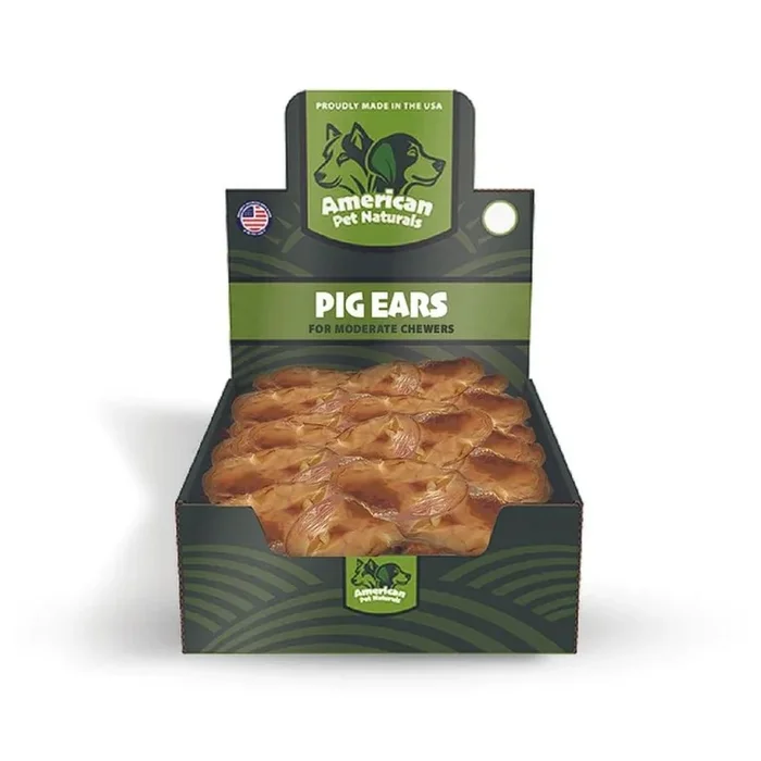 American Pet Naturals Grain-Free Pig Ears Natural Dog Chews – 10 Pack