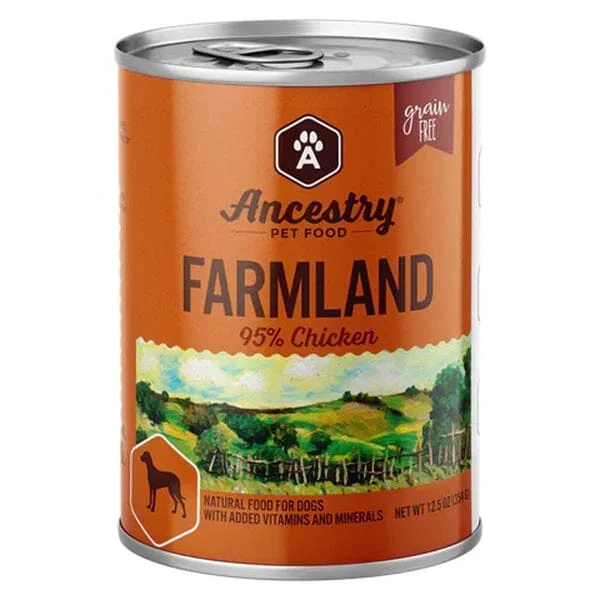 Ancestry Pet Food Farmland Chicken Canned Dog Food – 12.5 Oz – Case of 12