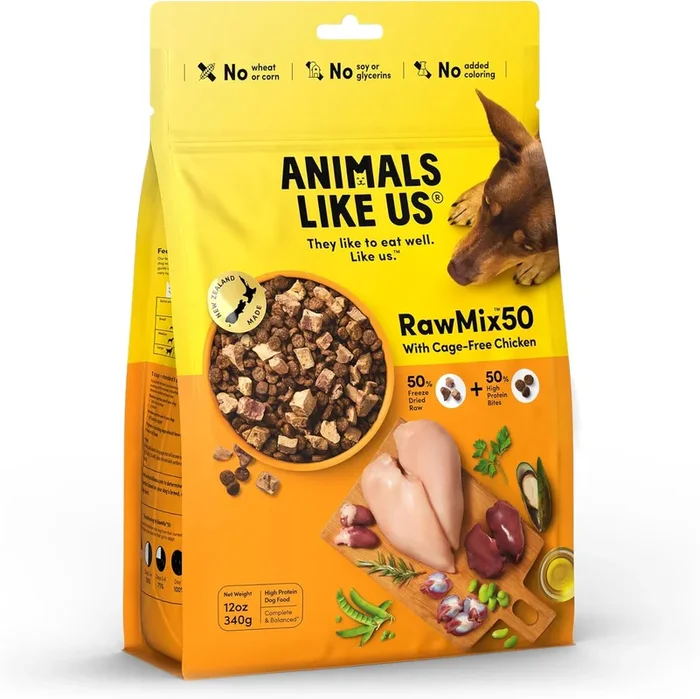 Animals Like Us RawMix50 Cage-Free Chicken Freeze-Dried Raw Dog Food