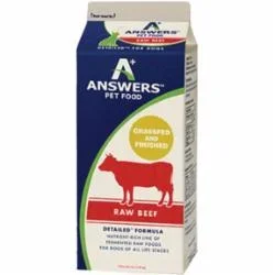Answers Frozen Dog Food Detailed Beef – 4 lbs