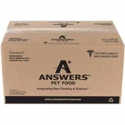 Answers Frozen Dog Food Detailed Chicken – 40 lbs Bulk – Case of 20