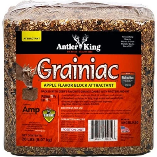 Antler King, Grainiac Block Attractant, 20 Lbs,Apple