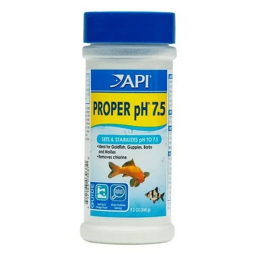 API, Proper pH 8.2 Aquarium Water Treatment, pH 7.5 – 260 Gram Jar