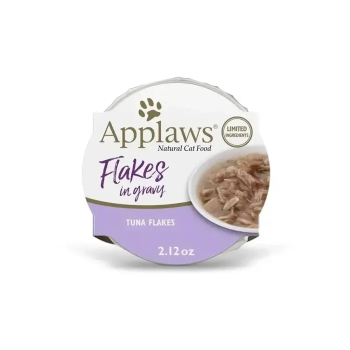 Applaws Natural Wet Cat Food Tuna Flakes in Gravy 2.12oz Pot 18/cs
