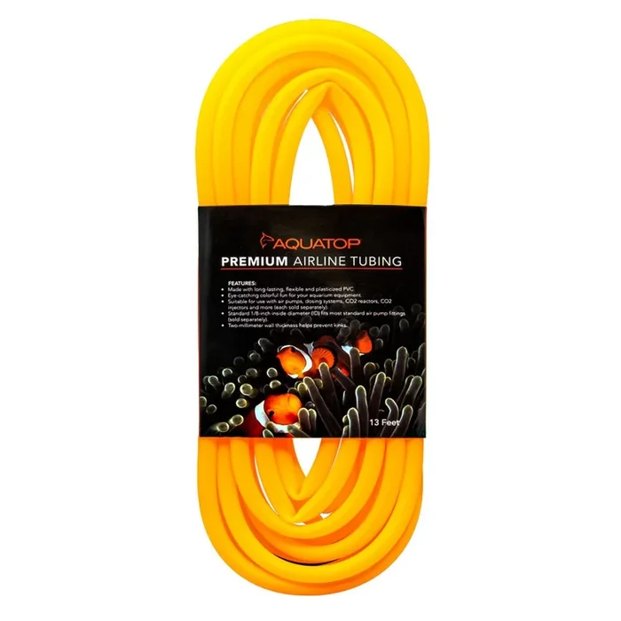 Aquatop, Aquatop Airline Tubing, Neon Orange, 13 Feet