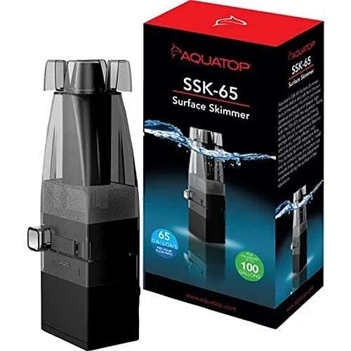 Aquatop Internal Surface Skimmer Aquarium Protein Skimmers – Black – 65 GPH