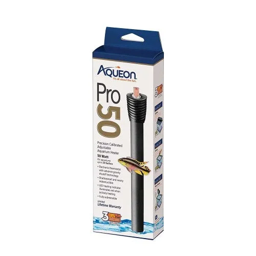Aqueon, Aqueon Adjustable PRO Aquarium Heater, 1ea/Up To 20 Gallon, 50 W