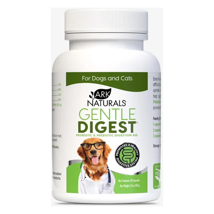 Ark Naturals Gentle Digest Probiótico y prebiótico para la digestión de perros y gatos