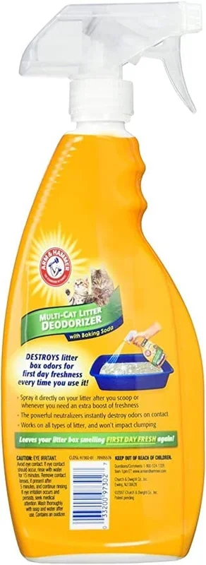 Arm & Hammer Cat Litter Deodorizing Spray Rtu – Baking Soda – 21 Oz