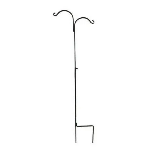 Audubon, Double Adjustable Shepherd Hook, 60-90 Inches, Black