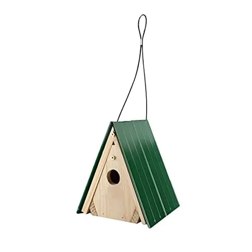 Audubon Lake & Cabin Wren Wild Bird House – Green