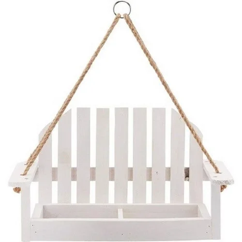 Audubon, Rustic Farmhouse Platform Swing Feeder, 1 LB CAP,White