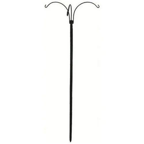 Audubon, Three Arm Shepherd Hook, 36 Inches, Black