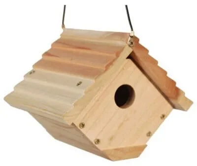 Audubon Traditional Wren Wild Bird House – Tan – 6.8 X 7.1 X 6.25 In