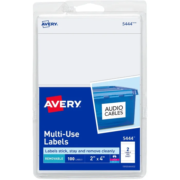 Avery® Removable ID Labels – AVE05444