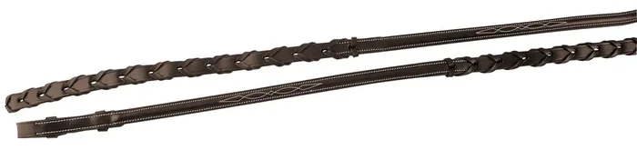 Aviemore Fancy Stitched Laced Reins, Havana