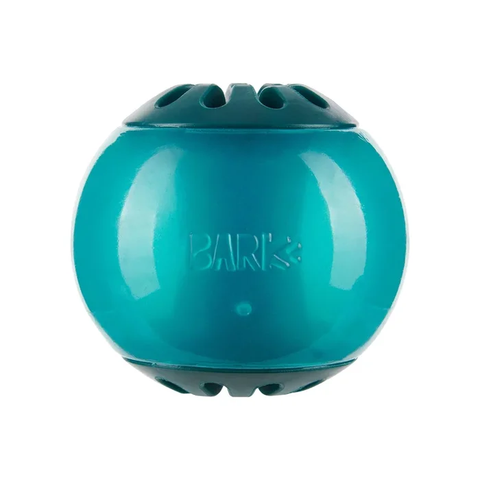 Bark Box Super Chewer Vortex Treat Dispensing and Wiffle Ball Fetching Rubber Dog Toy