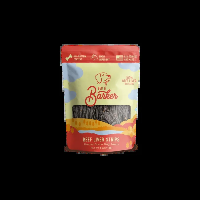 Beg & Barker Beef Liver Strips, Dog Treat