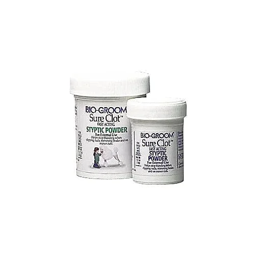 Bio-Groom Sure Clot Fast Acting Styptic Powder Dog Wound Care – .5 Oz