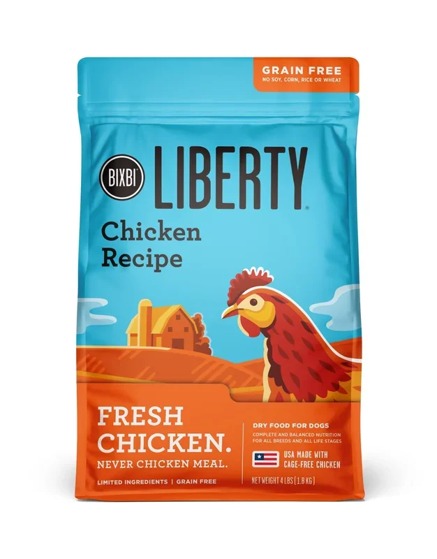 Bixbi Liberty Chicken Kibble Dry Dog Food – 4 Lbs
