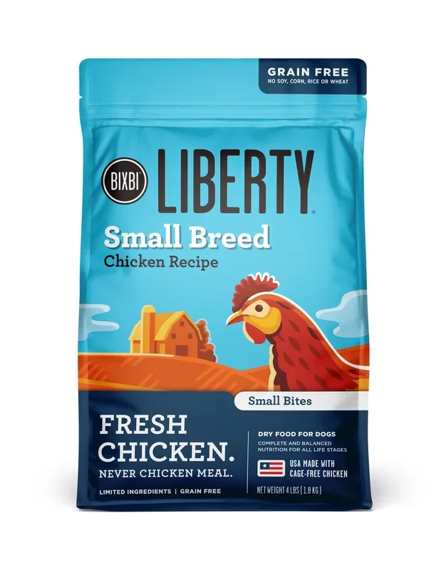 Bixbi Liberty Limited Ingredient Diet Grain-Free Chicken Small-Breed Dry Dog Food – 4 Lbs
